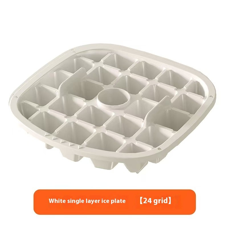 Vassoio per ghiaccio portatile da esterno, pratico e di tipo a pressione, secchiello per ghiaccio di grande capacità, 48 contenitori per ghiaccio extra large, vassoio portaoggetti in plastica per alimenti, gadget da cucina essenziale - universeshop2